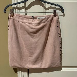 B. Original suede pink skirt. Size medium